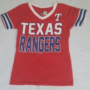 Fifth & Ocean-NewEra Texas Rangers embellished tee